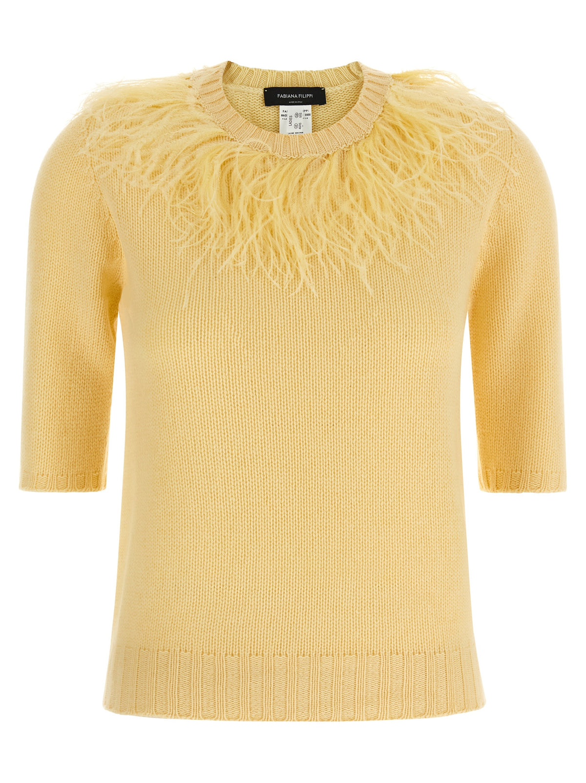 Fabiana Filippi Bicolor Virgin Wool Cardigan