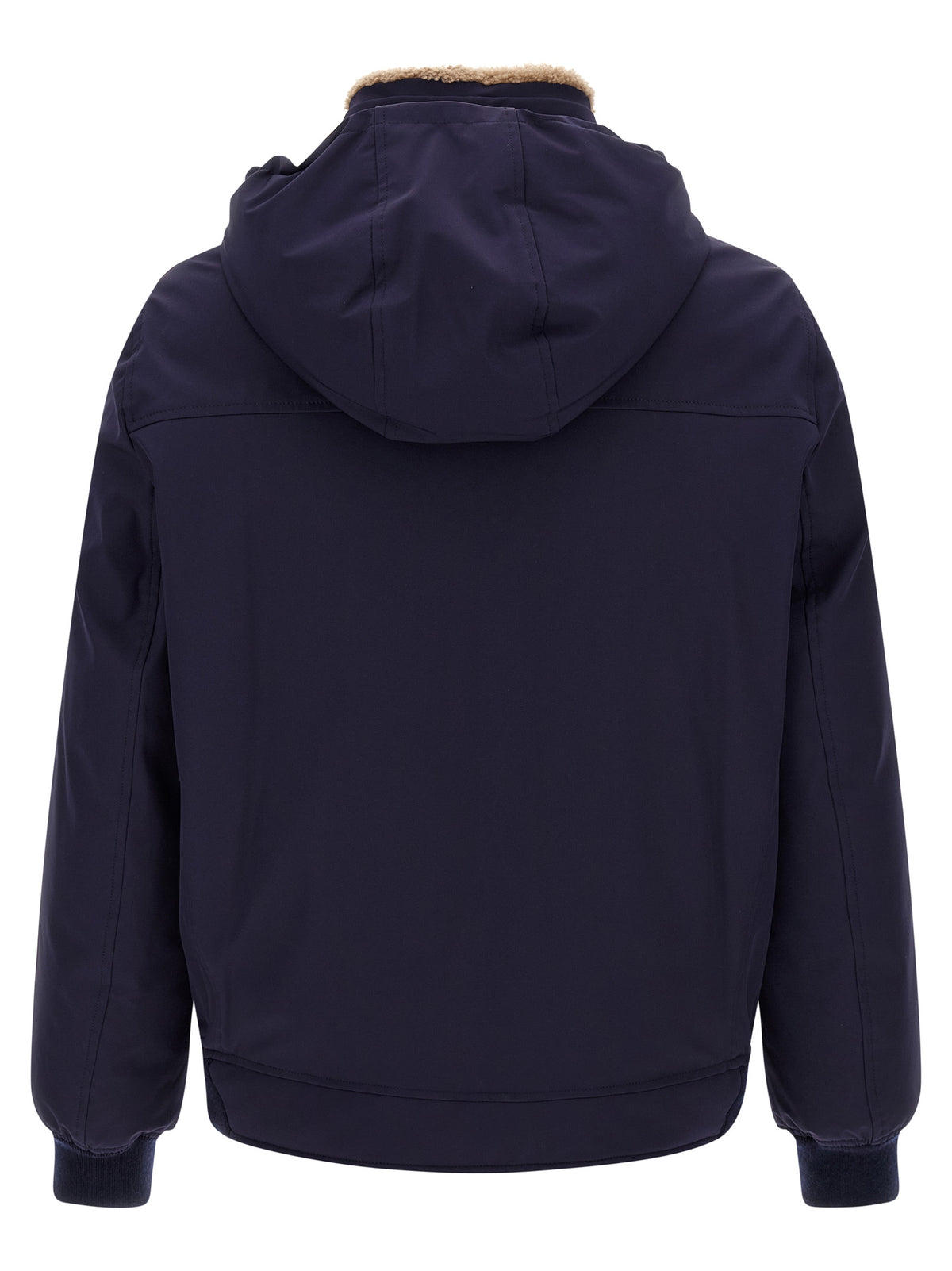 Brunello Cucinelli Blue Polyamide Full-Length Jacket