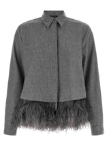 Fabiana Filippi Gray Virgin Wool Blouse