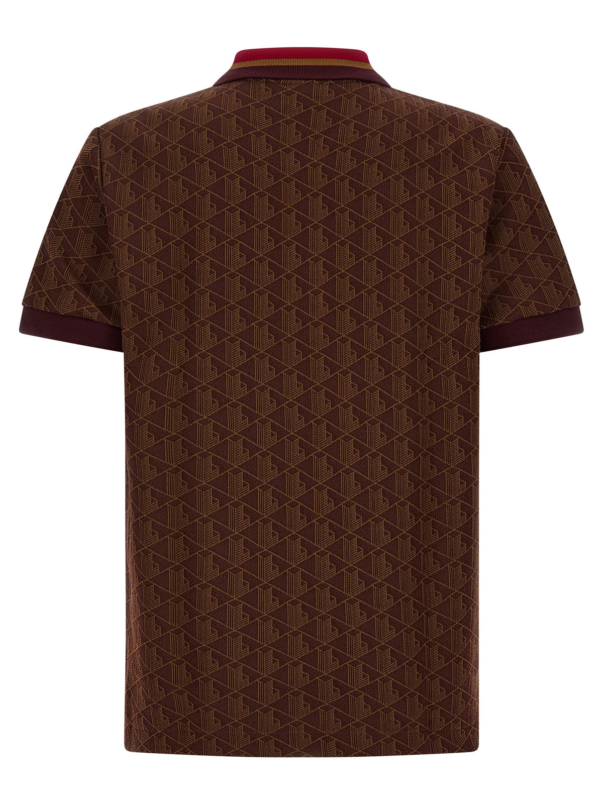 Lacoste Brown Polyester Polo Shirt
