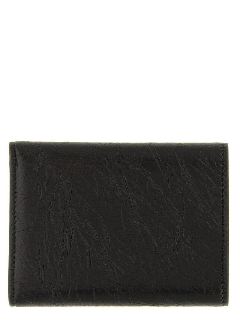 Fendi Black Calfskin Cardholder - Tube Mini Wallet