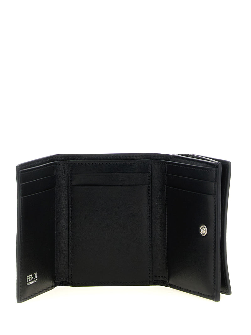 Fendi Black Calfskin Cardholder - Tube Mini Wallet