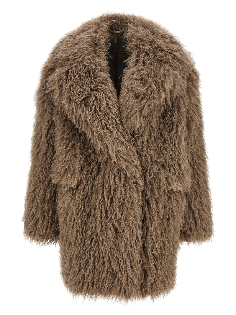 Tagliatore Astrid Gray Polyester Coat for Women