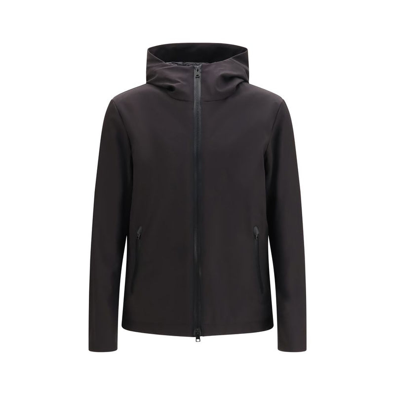 Woolrich Pacific Soft Shell Hooded Jacket - Black