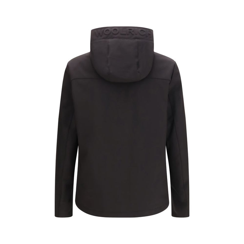 Woolrich Pacific Soft Shell Hooded Jacket - Black
