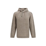 Giorgio Armani Beige Alpaca Vicugna Pacos Hoodie