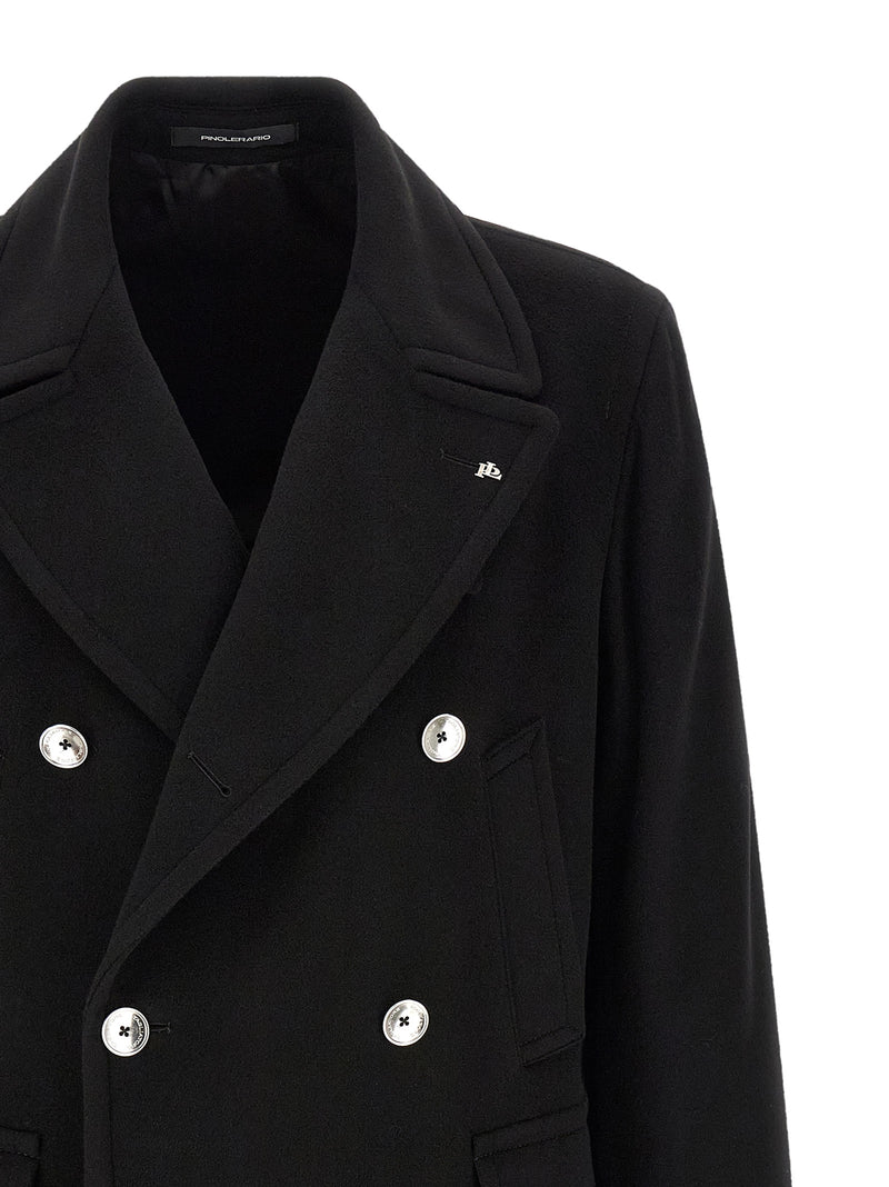 Tagliatore Black Cashmere Coat - Sherry Model