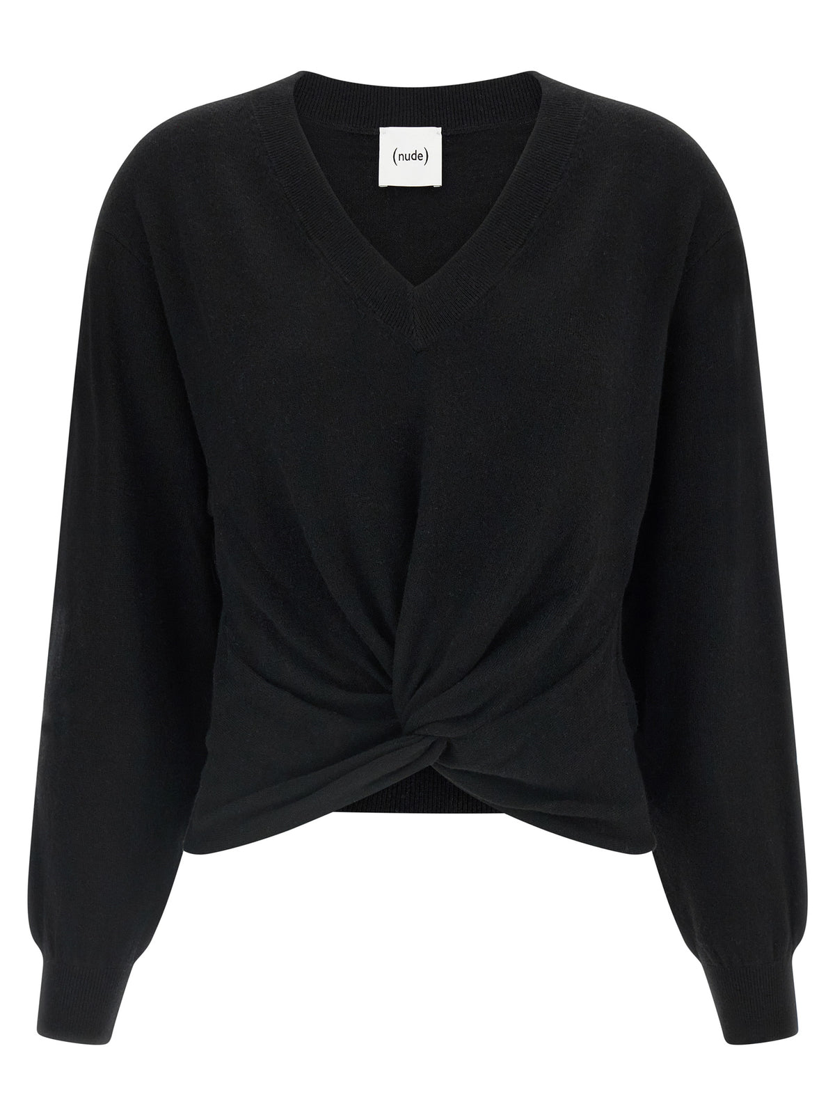 NUDE Black Wool Cardigan