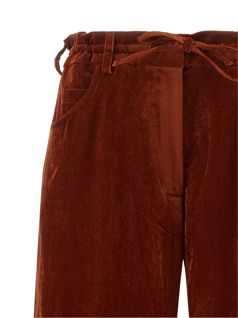 NUDE Multicolor Viscose Casual Pants - Effortless Elegance