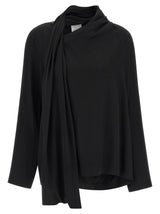 NUDE Black Viscose Blouse