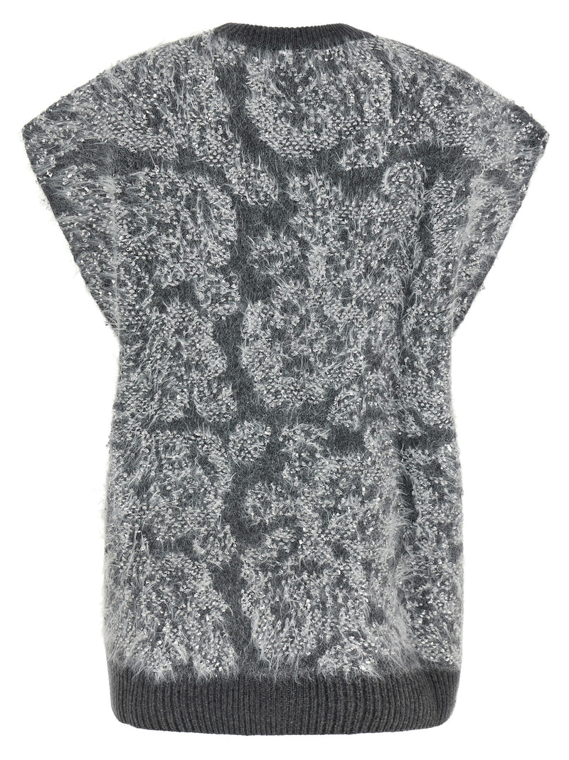NUDE Gray Wool Cardigan - Sophisticated Knitwear