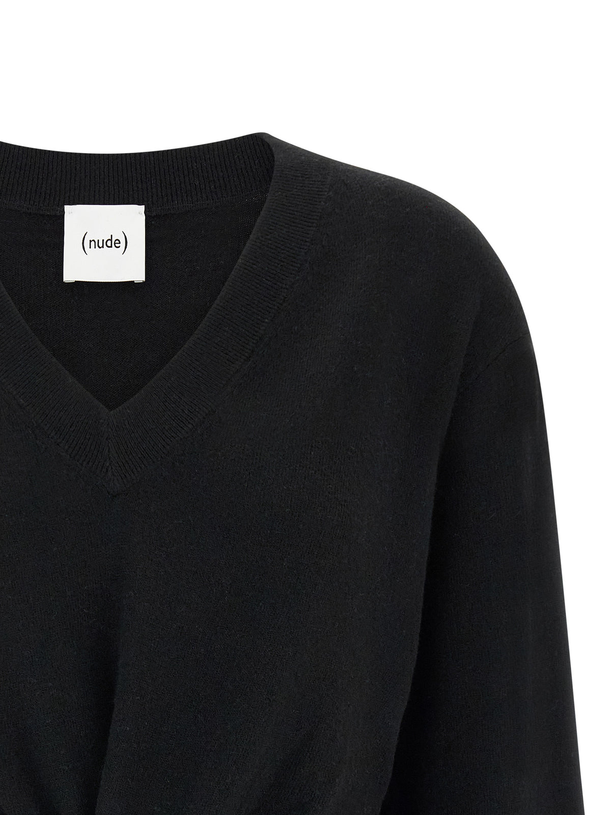NUDE Black Wool Cardigan