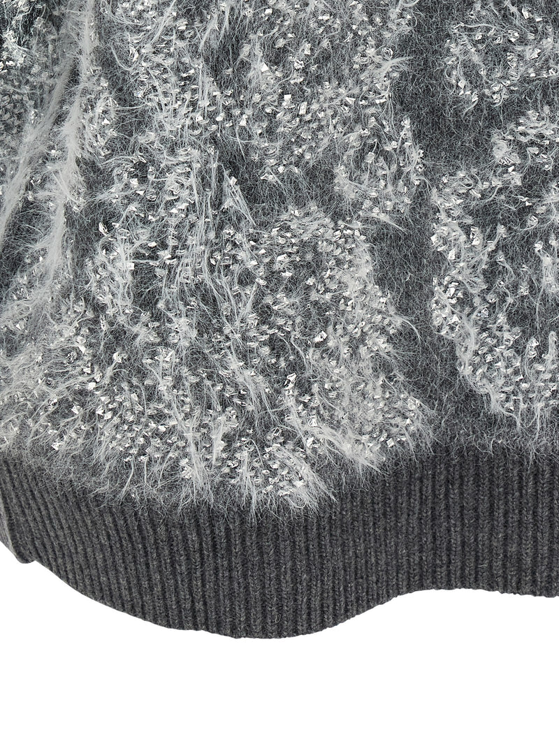 NUDE Gray Wool Cardigan - Sophisticated Knitwear