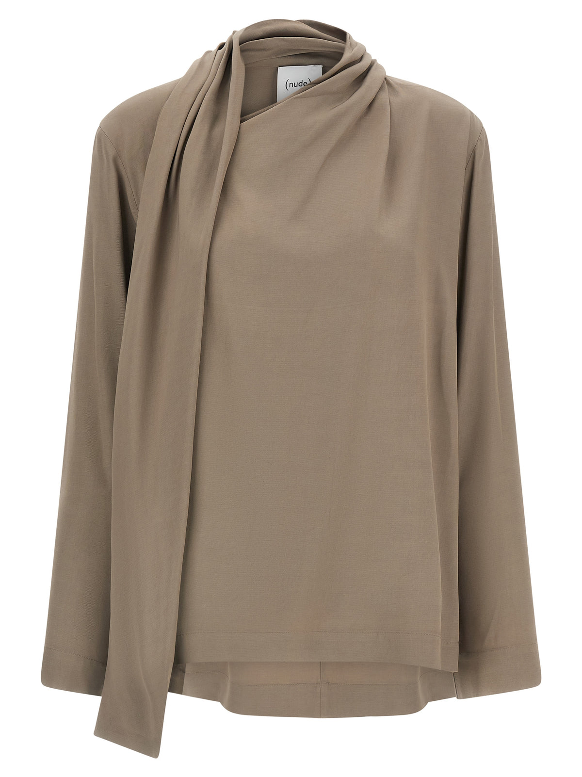 NUDE Gray Viscose Blouse