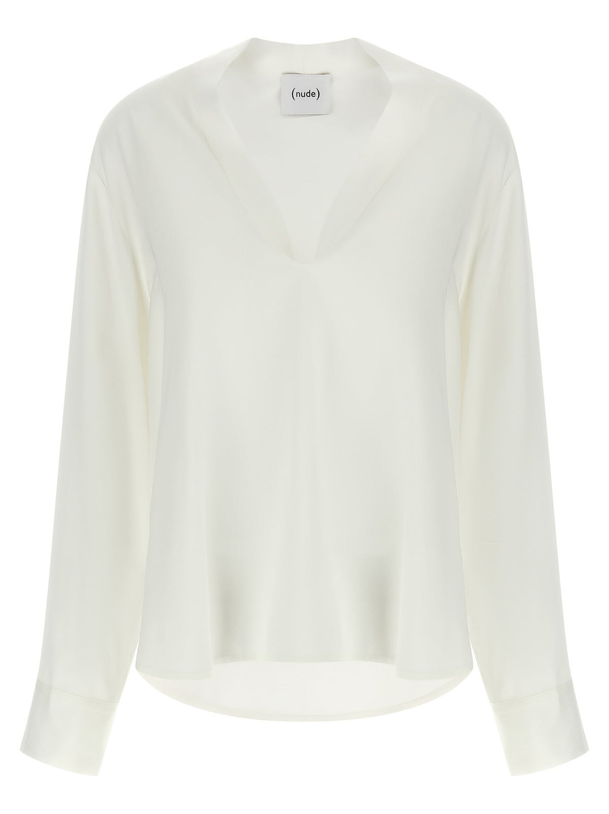 NUDE White Viscose Blouse