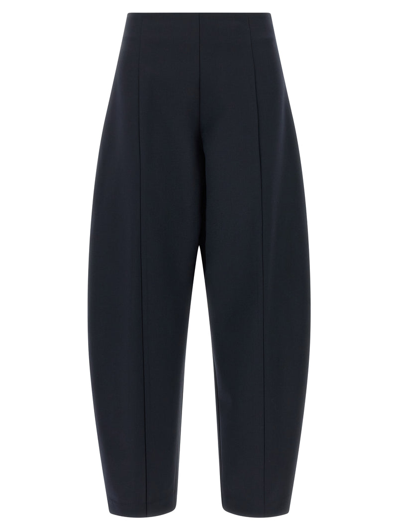 NUDE Blue Wool Casual Pants - Modern Elegance