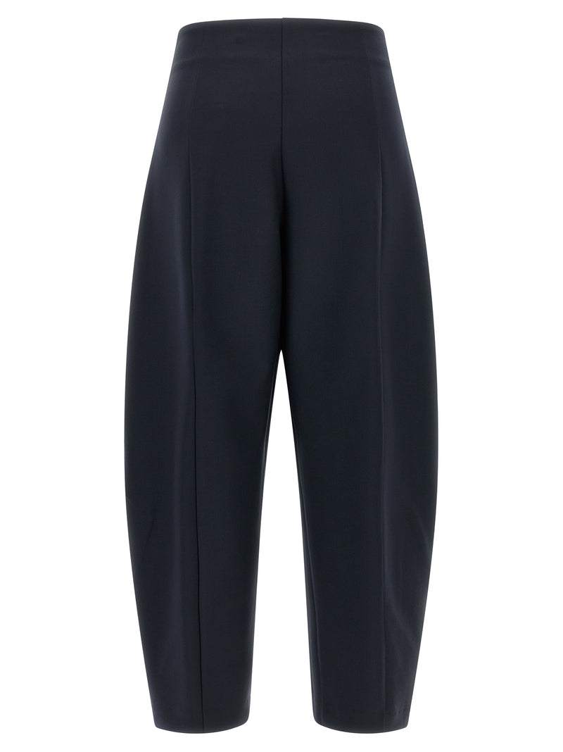NUDE Blue Wool Casual Pants - Modern Elegance