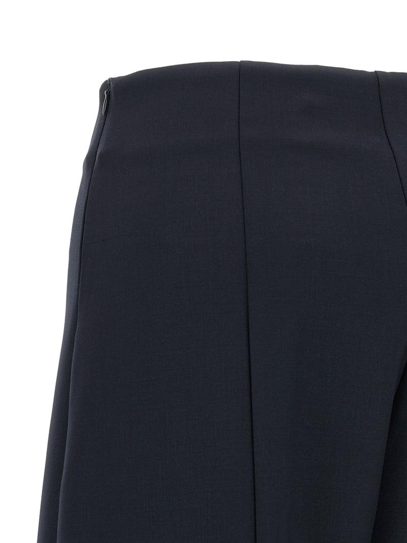 NUDE Blue Wool Casual Pants - Modern Elegance