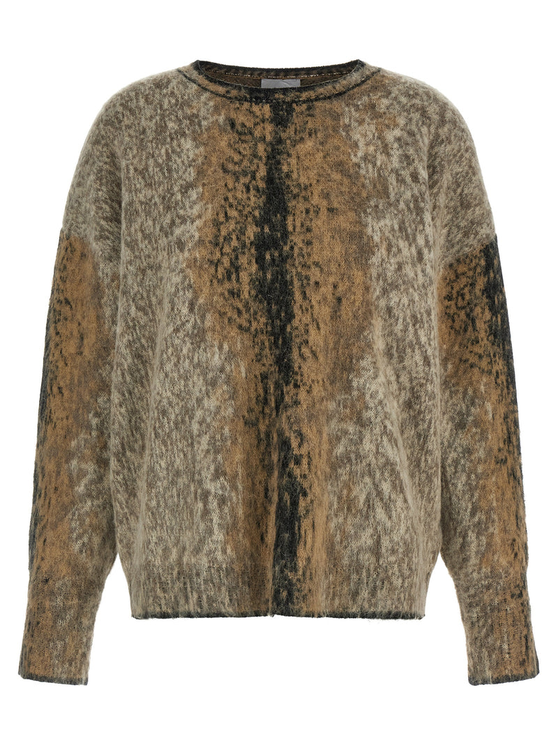 NUDE Brown Wool Cardigan - Luxurious Oversized Sweater