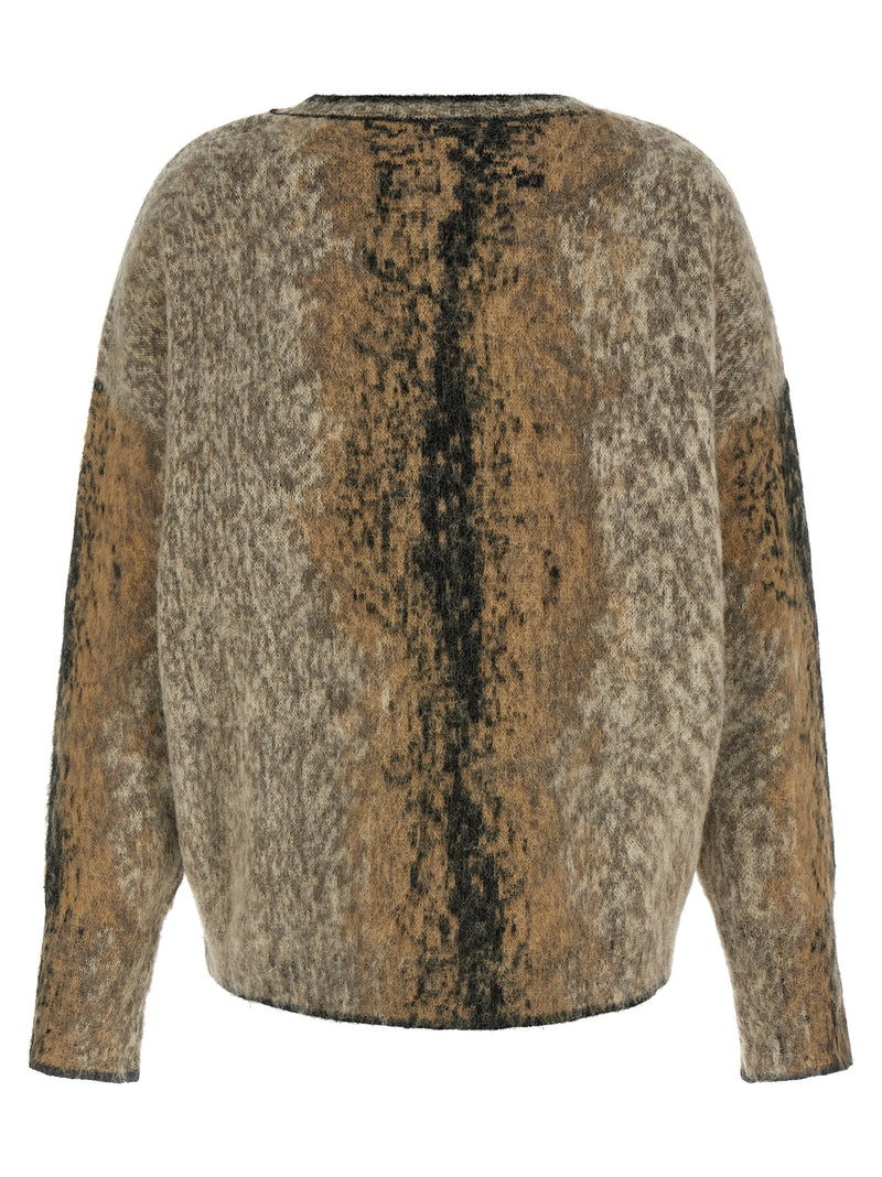NUDE Brown Wool Cardigan - Luxurious Oversized Sweater