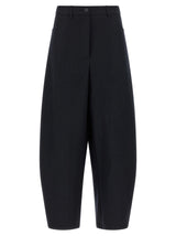 NUDE Black Wool Casual Pants