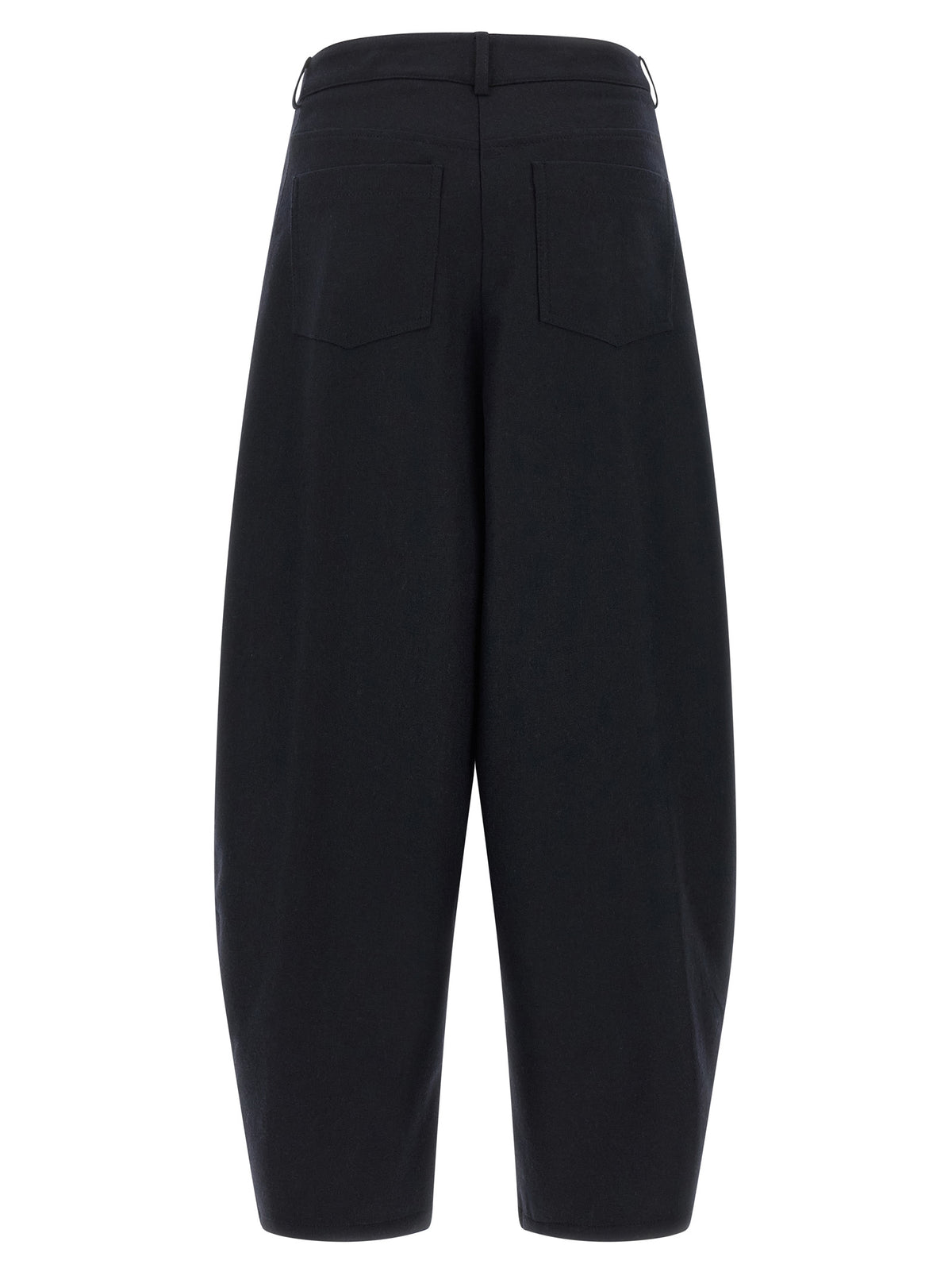 NUDE Black Wool Casual Pants