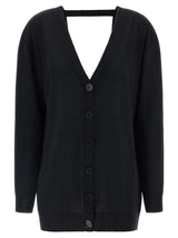 NUDE Black Wool Cardigan