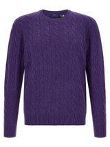 Polo Ralph Lauren Purple Wool Cardigan