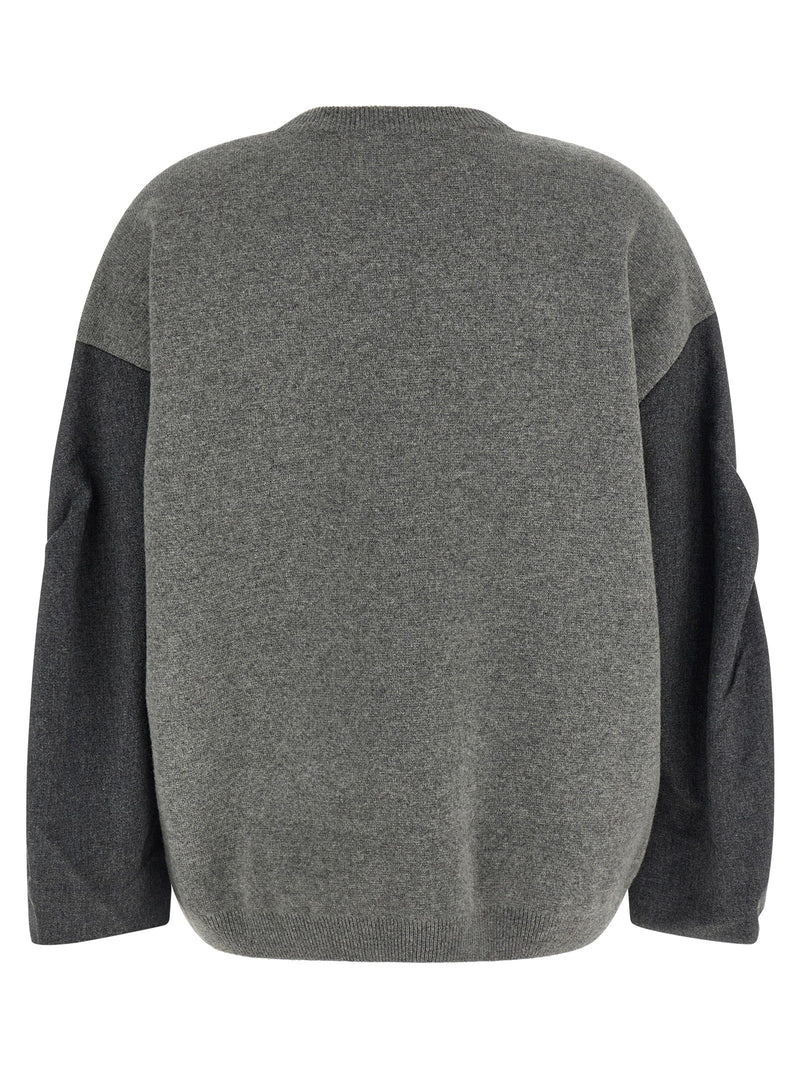 NUDE Gray Wool Cardigan - Luxurious Oversized Sweater