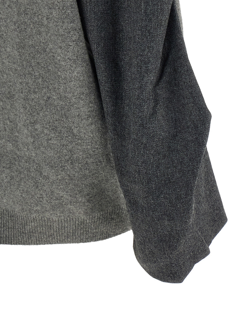 NUDE Gray Wool Cardigan - Luxurious Oversized Sweater