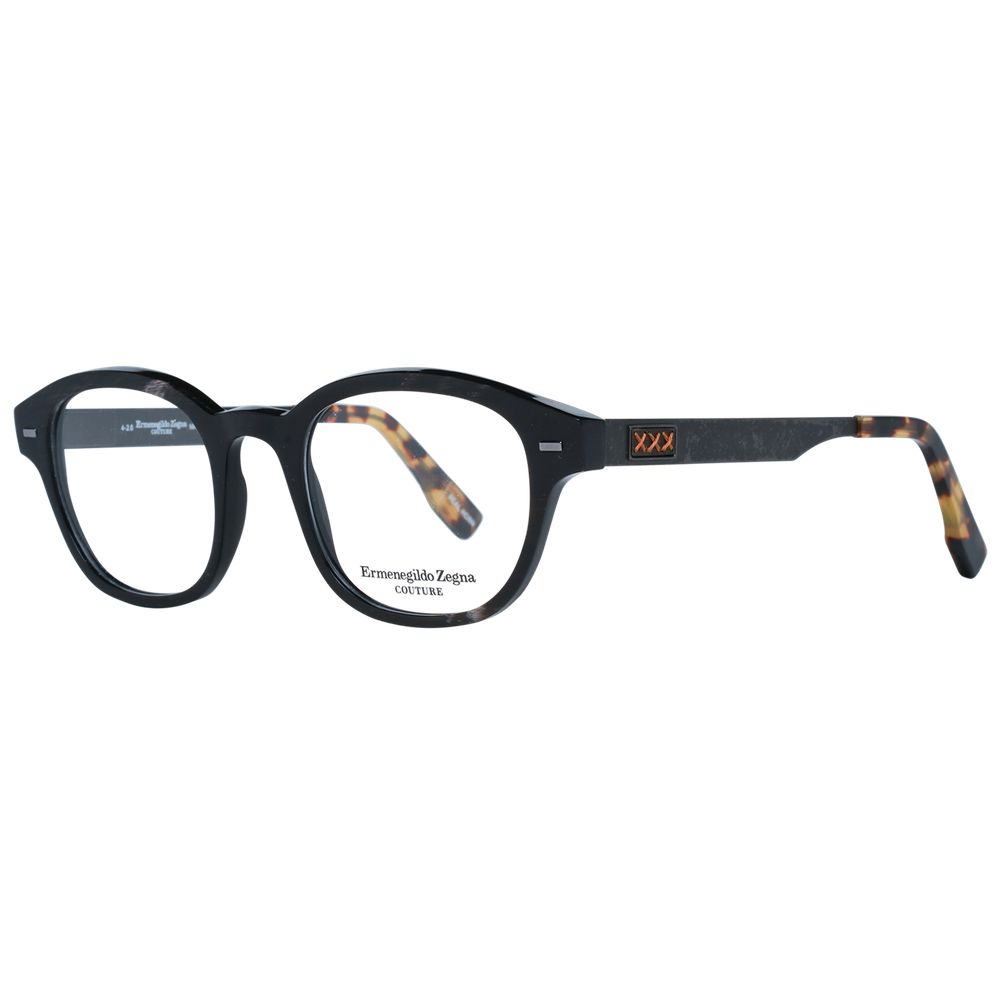 Ermenegildo Zegna Brown Men Glasses Frame