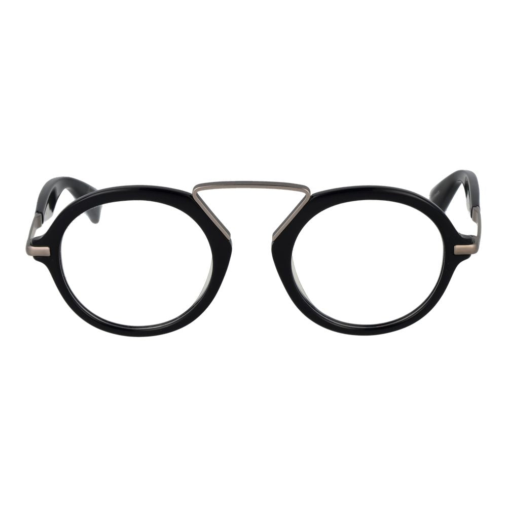 Yohji Yamamoto Black Men's Glasses Frame