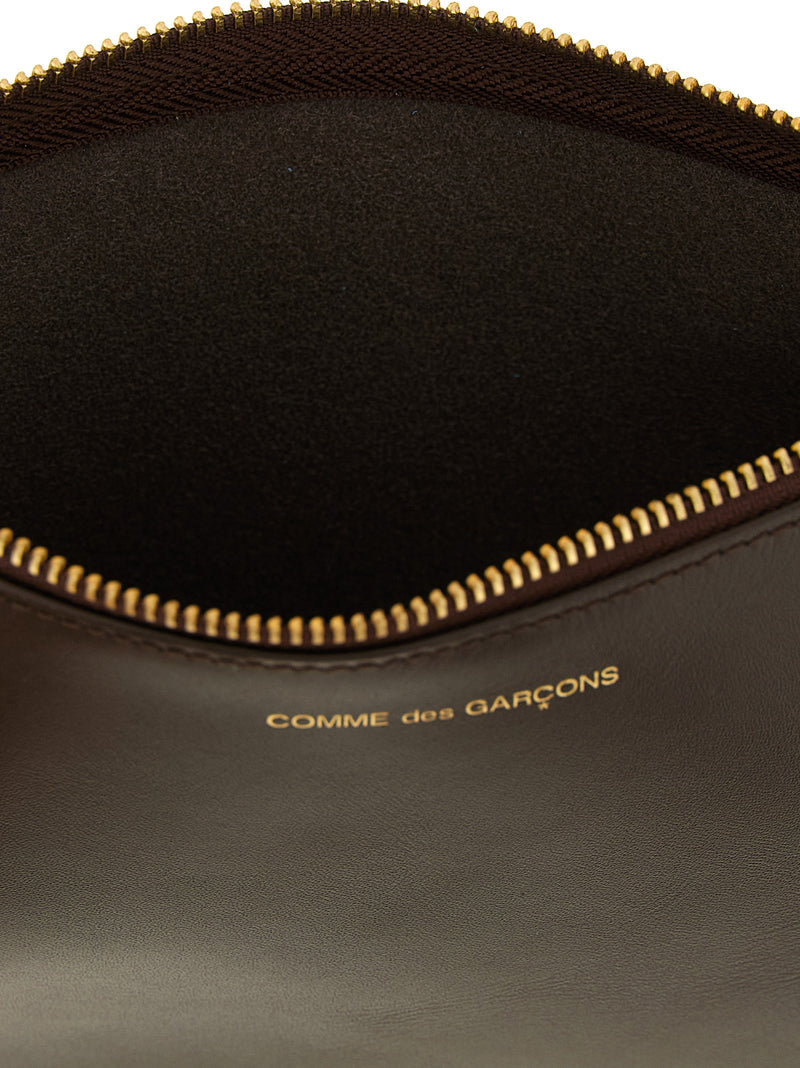 Comme Des Garçons Brown Cowhide Cardholder - Arecalf SA5100