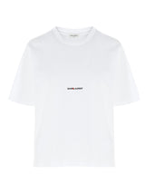 Saint Laurent White Cotton T-Shirt
