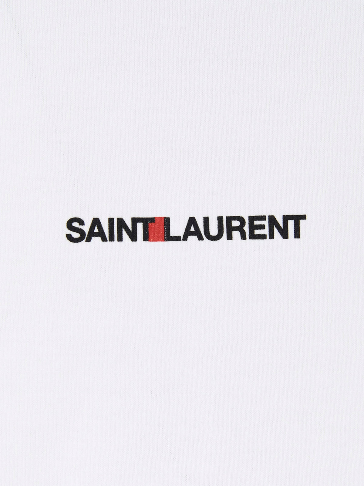 Saint Laurent White Cotton T-Shirt