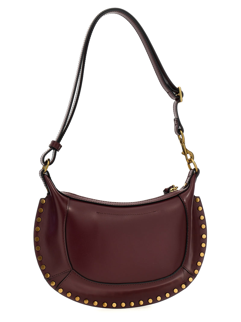 Isabel Marant Oskan Moon Bordeaux Cowhide Shoulder Bag