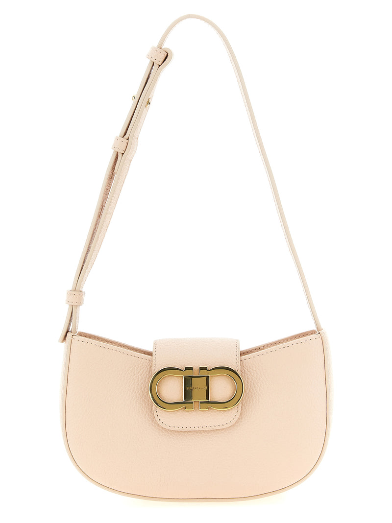 Ferragamo Gabry Multicolor Calfskin Shoulder Bag
