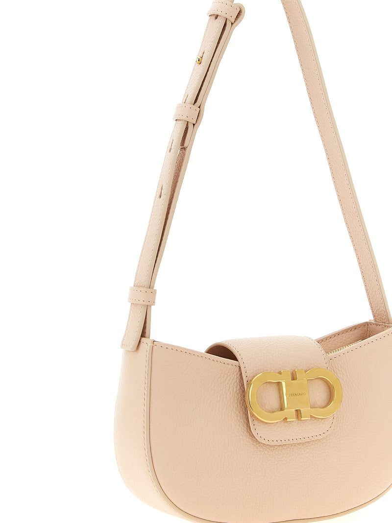 Ferragamo Gabry Multicolor Calfskin Shoulder Bag