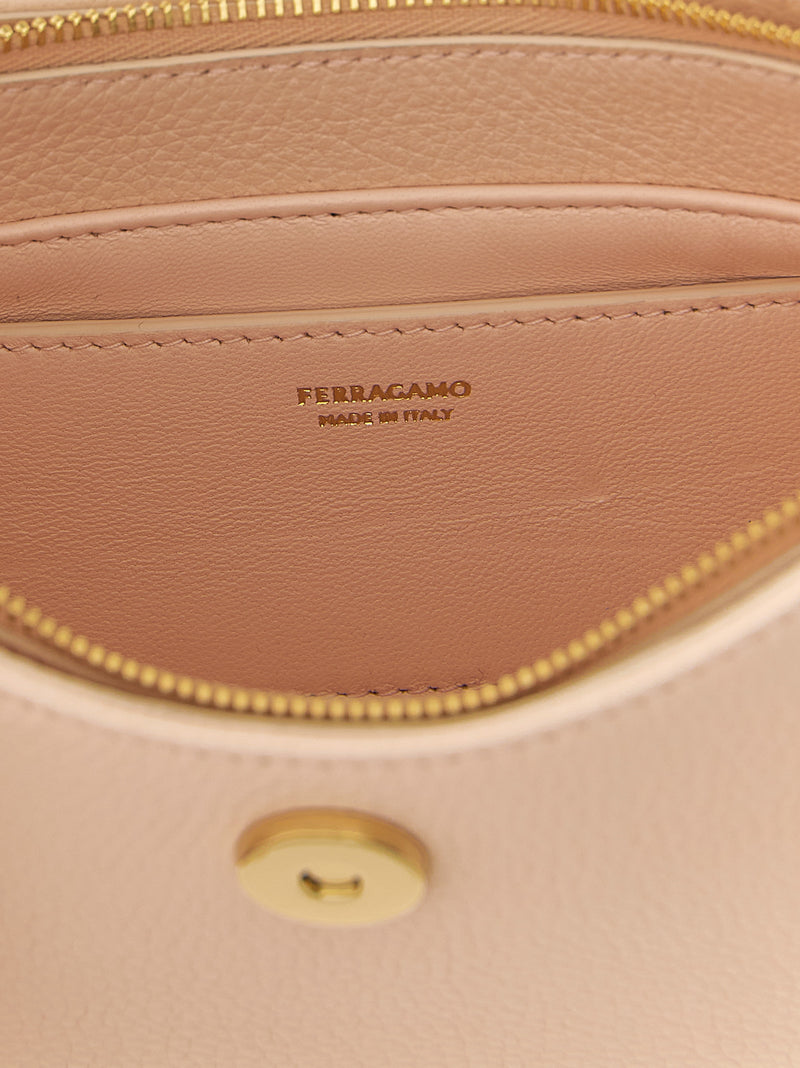 Ferragamo Gabry Multicolor Calfskin Shoulder Bag