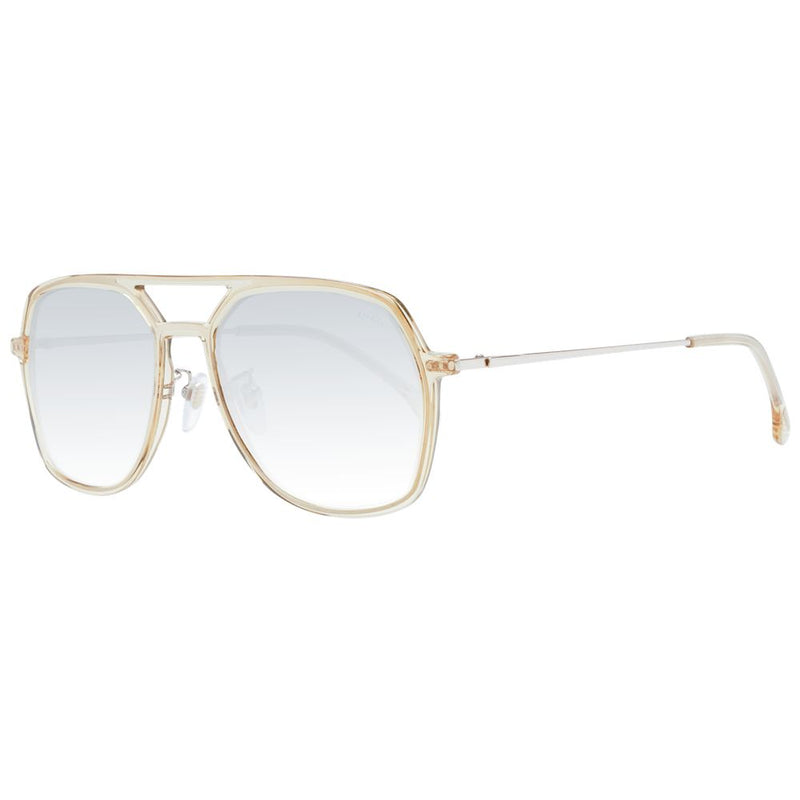 Lozza Beige Acetate & Plastic Sunglasses - Unisex Aviator Style