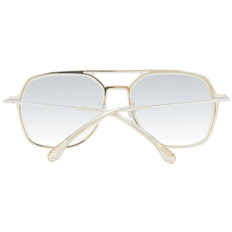 Lozza Beige Acetate & Plastic Sunglasses - Unisex Aviator Style