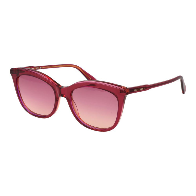 Longchamp Pink Acetate Cat Eye Sunglasses for Women