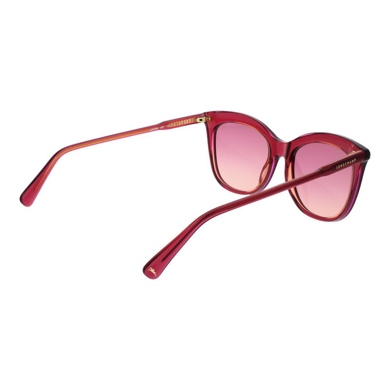 Longchamp Pink Acetate Cat Eye Sunglasses for Women