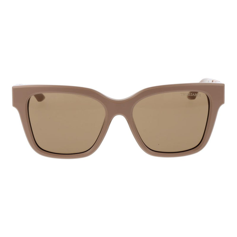 Trussardi Beige Acetate Sunglasses for Women