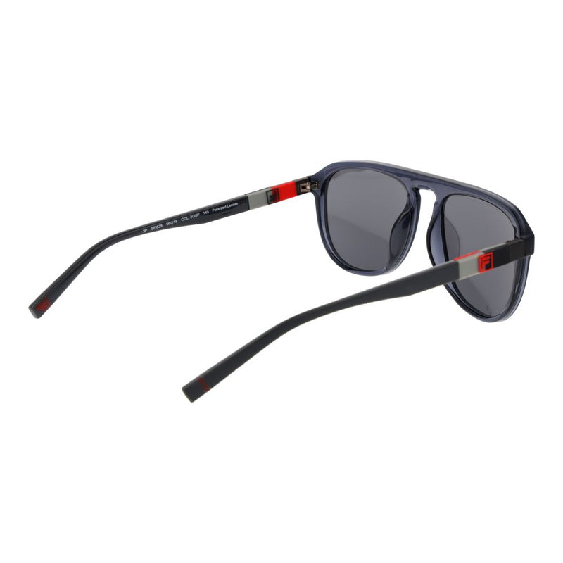 Fila Gray Rubber Sunglasses - Polarized Aviator Style