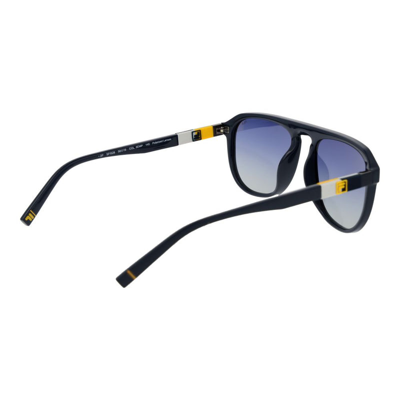 Fila Blue Rubber Aviator Sunglasses for Unisex