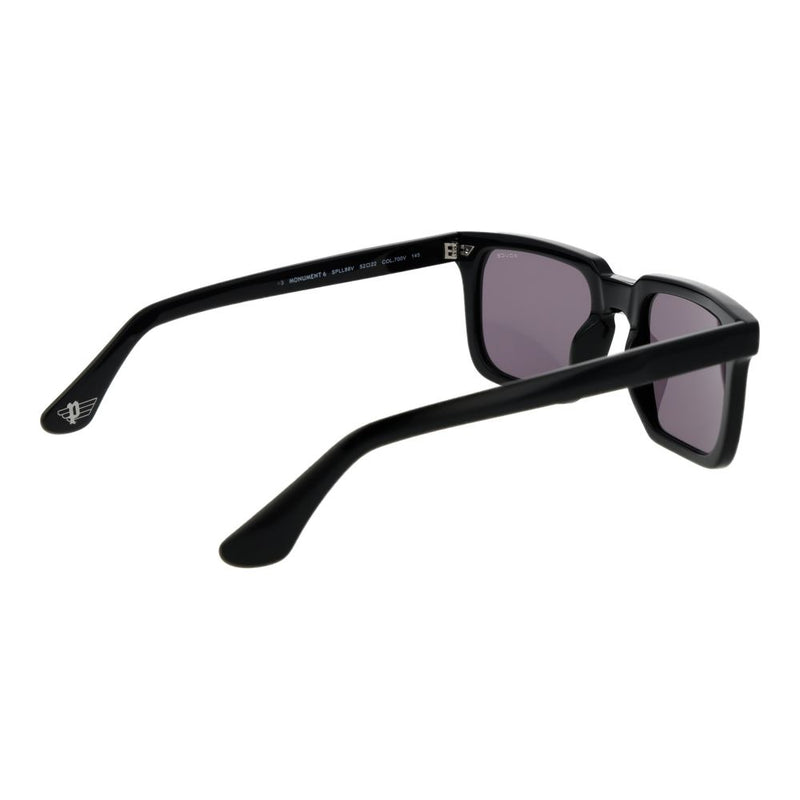 Police Black Cellulose Acetate Sunglasses for Men
