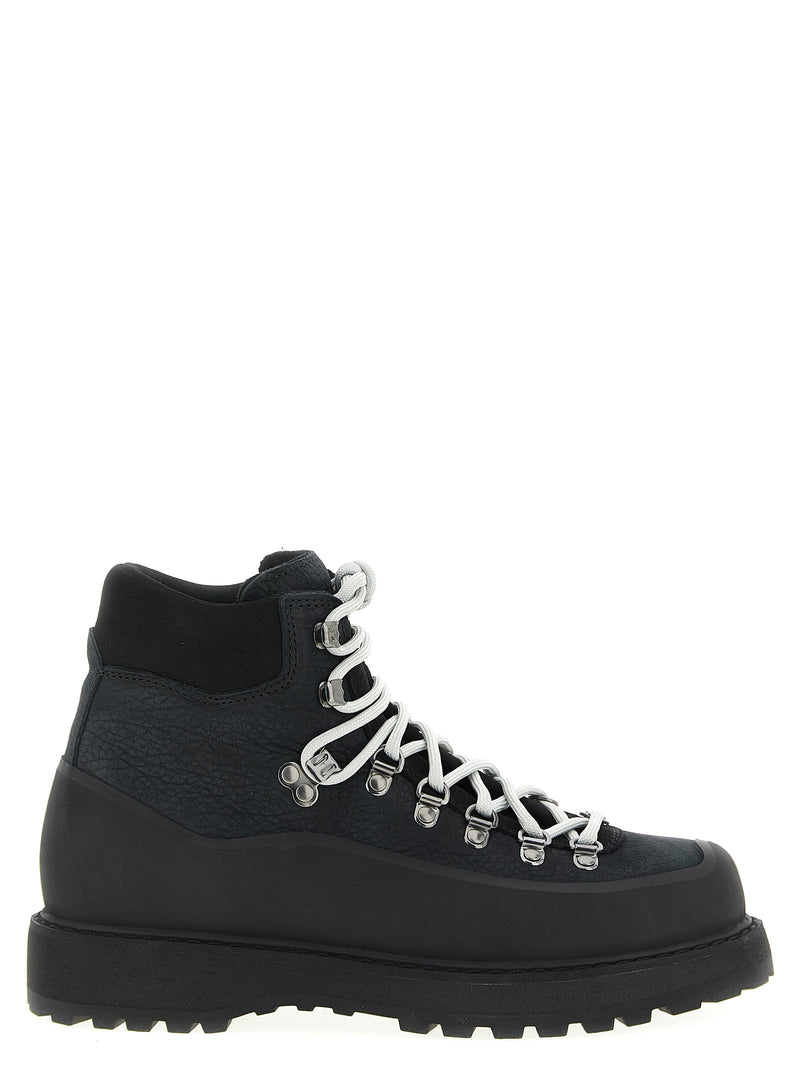 Diemme Roccia Vet Gomma Black Cowhide Ankle Boots