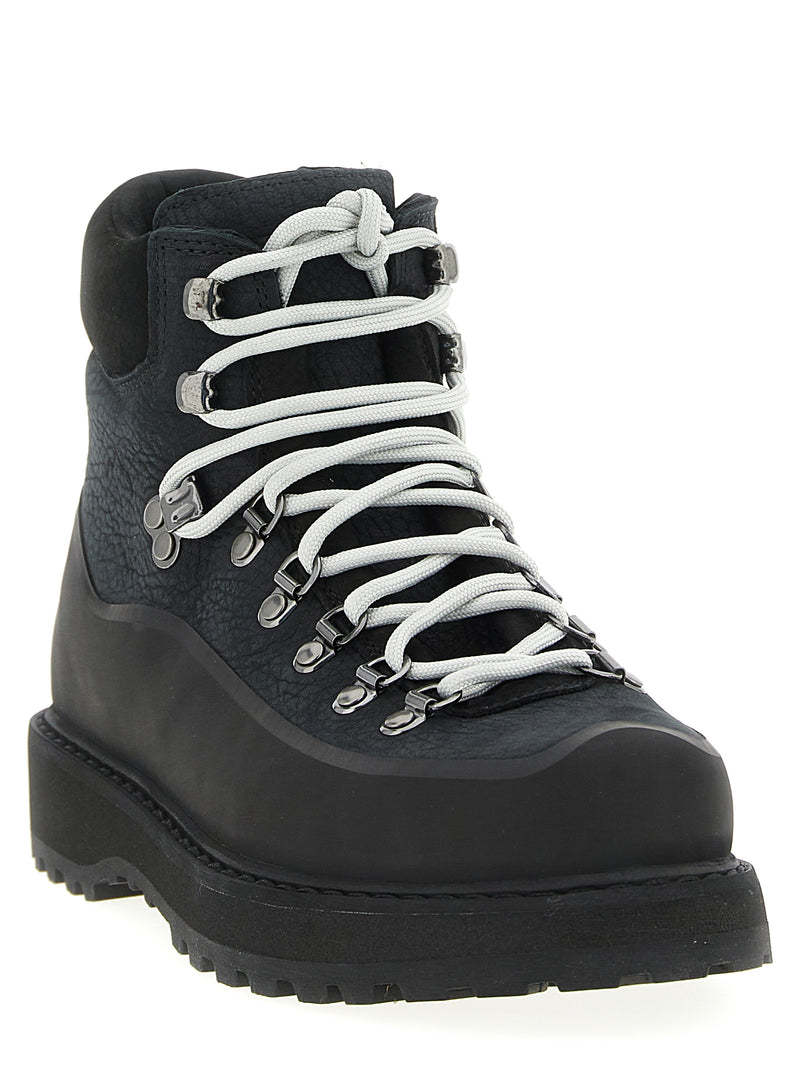 Diemme Roccia Vet Gomma Black Cowhide Ankle Boots
