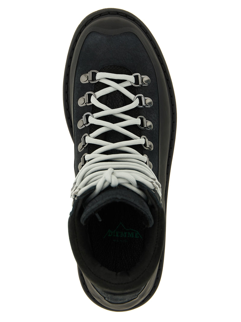 Diemme Roccia Vet Gomma Black Cowhide Ankle Boots